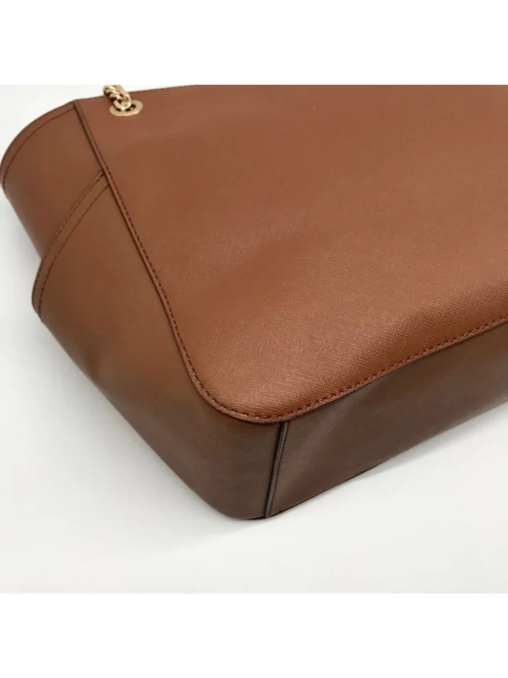 Michael Kors Brown Saffiano Leather Shoulder Bag - Picture 9 of 11